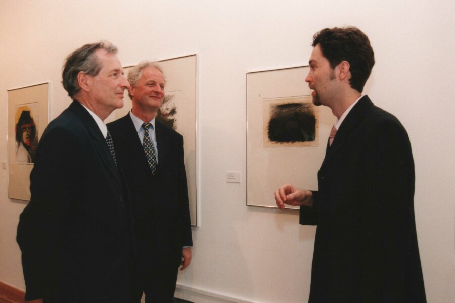 zleva Egon Kapellari, Manfred Poiger, Bernard A. Böhler